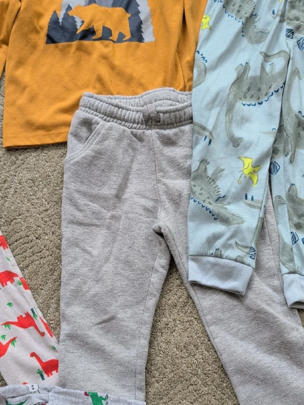 Old Navy Kids' Pajama Set in Orange, Gray, Light Blue, White